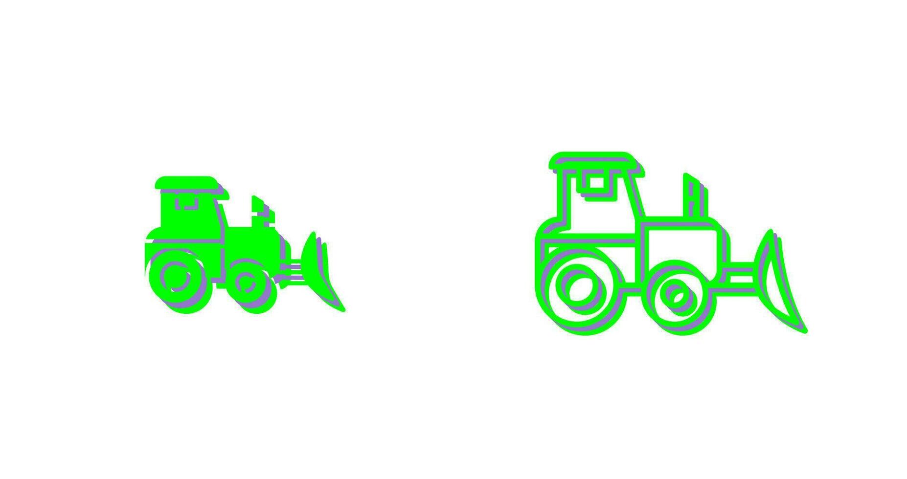 Industrial Tractor Vector Icon