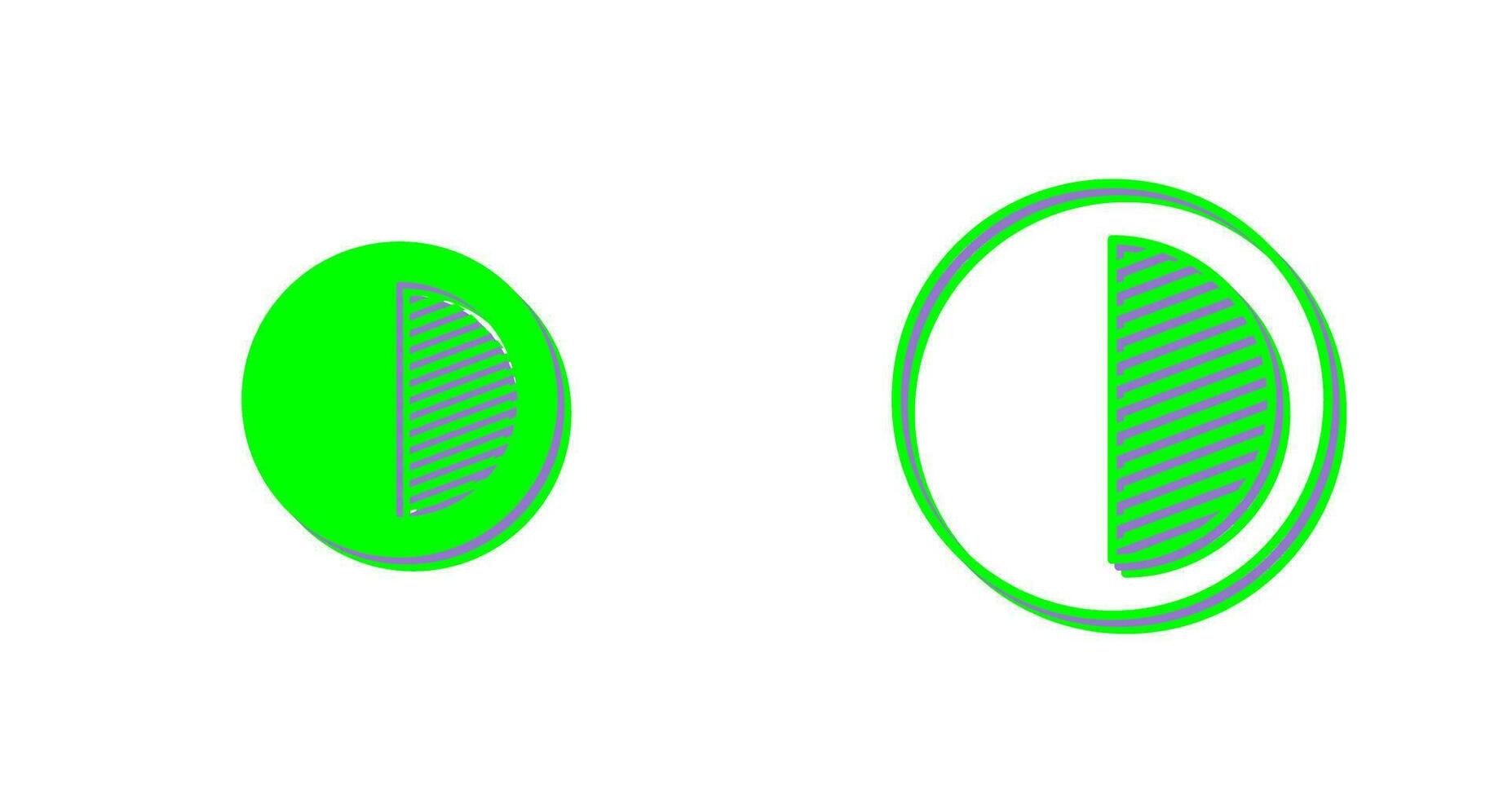 Unique Contrast Vector Icon