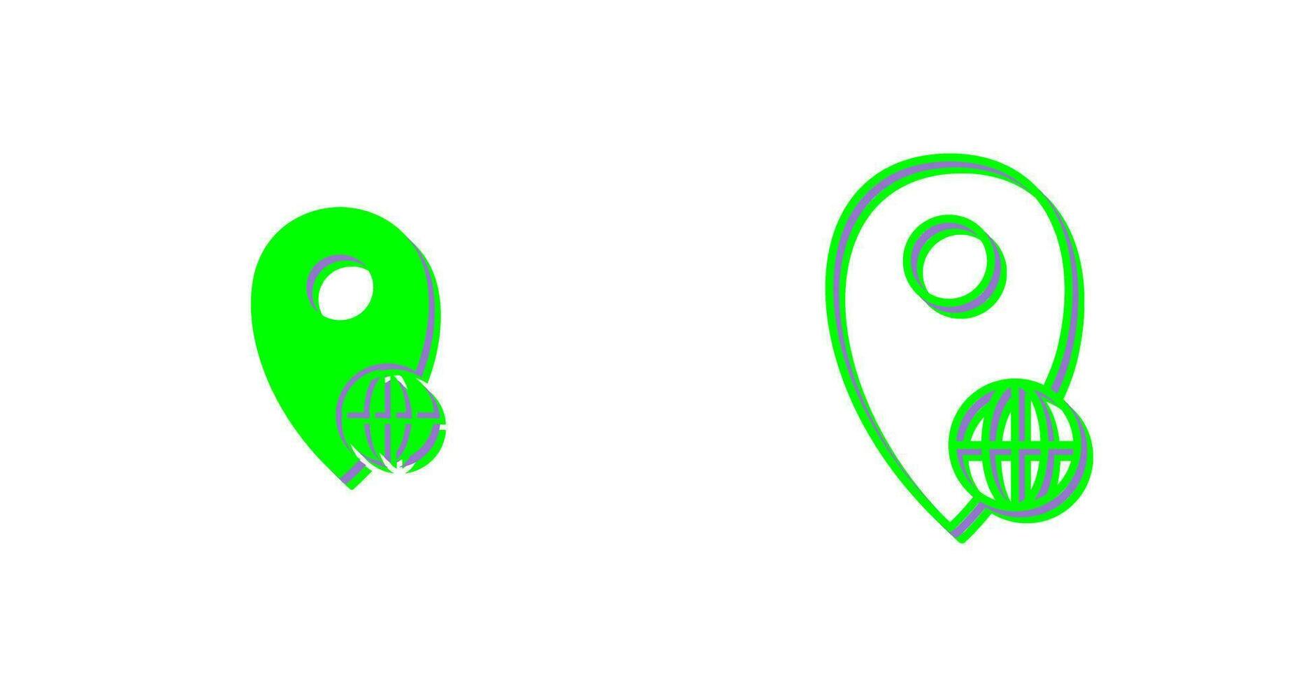 Global Locations Vector Icon