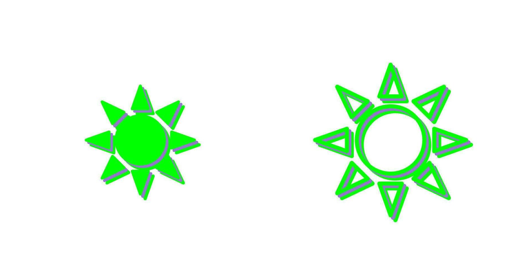 UV Radiation Vector Icon