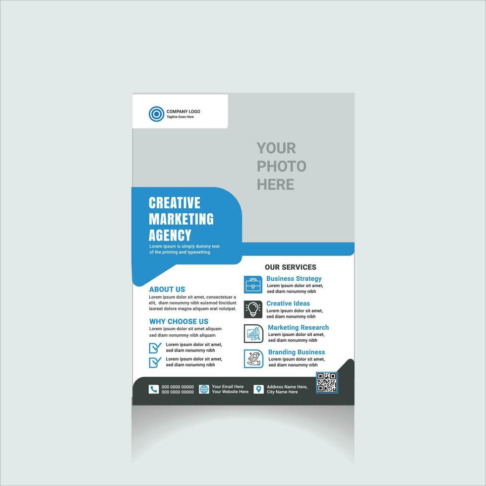 corporate flyer design vector