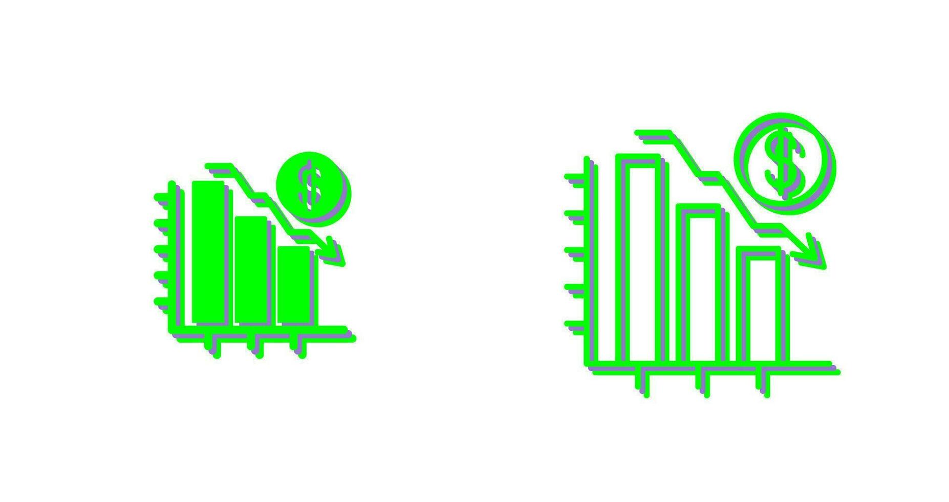 Chart Down Vector Icon