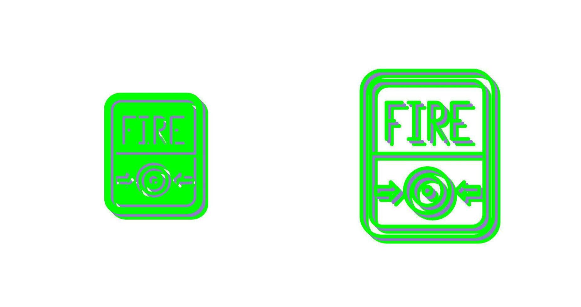 Fire Button Vector Icon