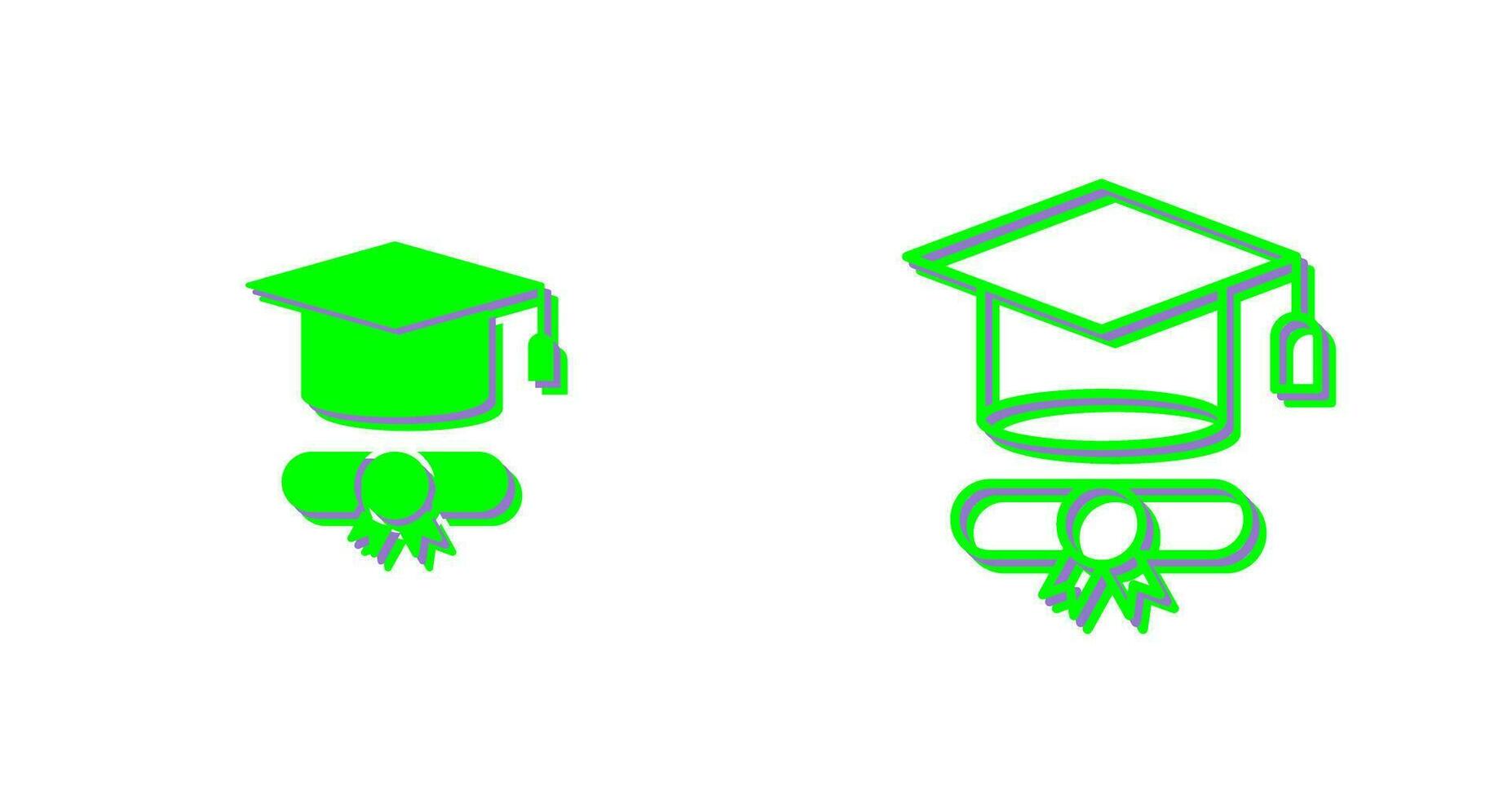 icono de vector de sombrero de graduación