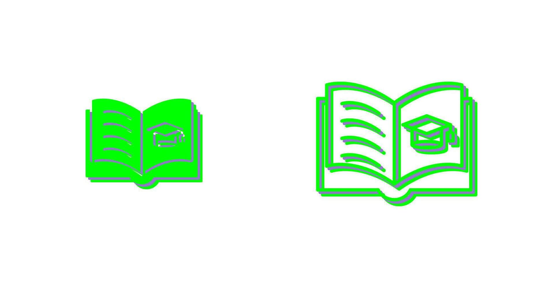 Open Book Vector Icon