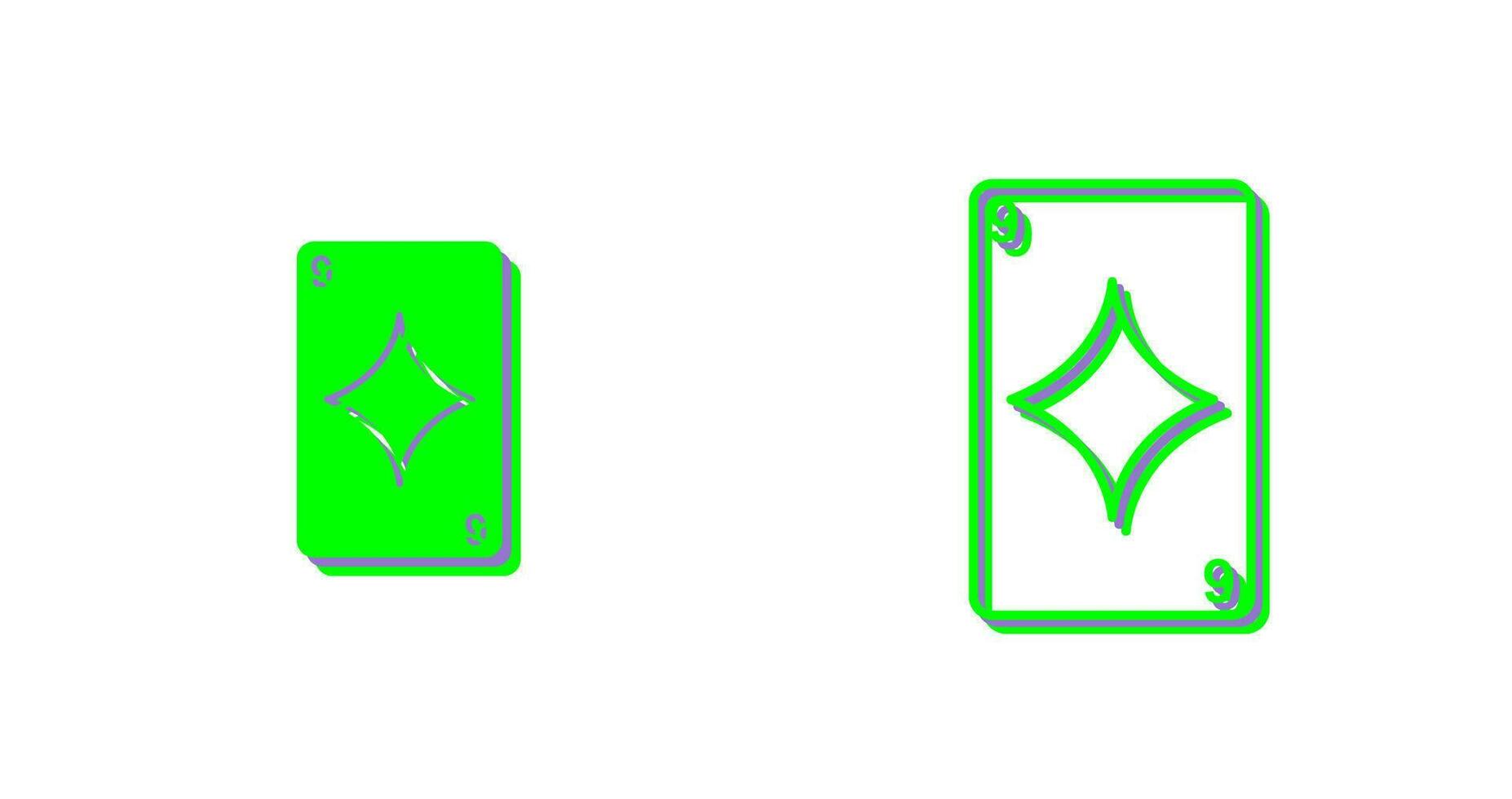 Diamonds Card Vector Icon