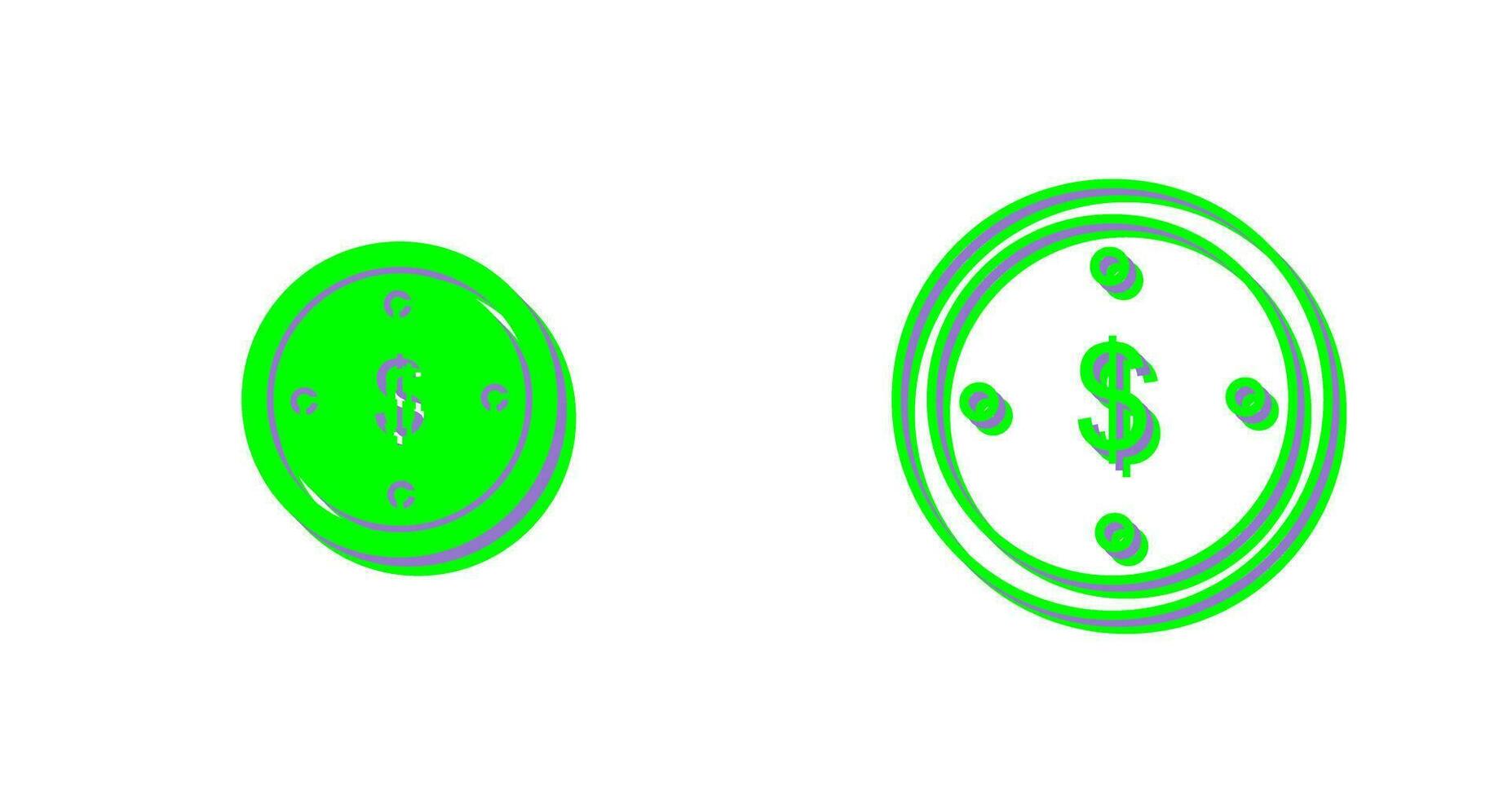 Dollar Coin Vector Icon