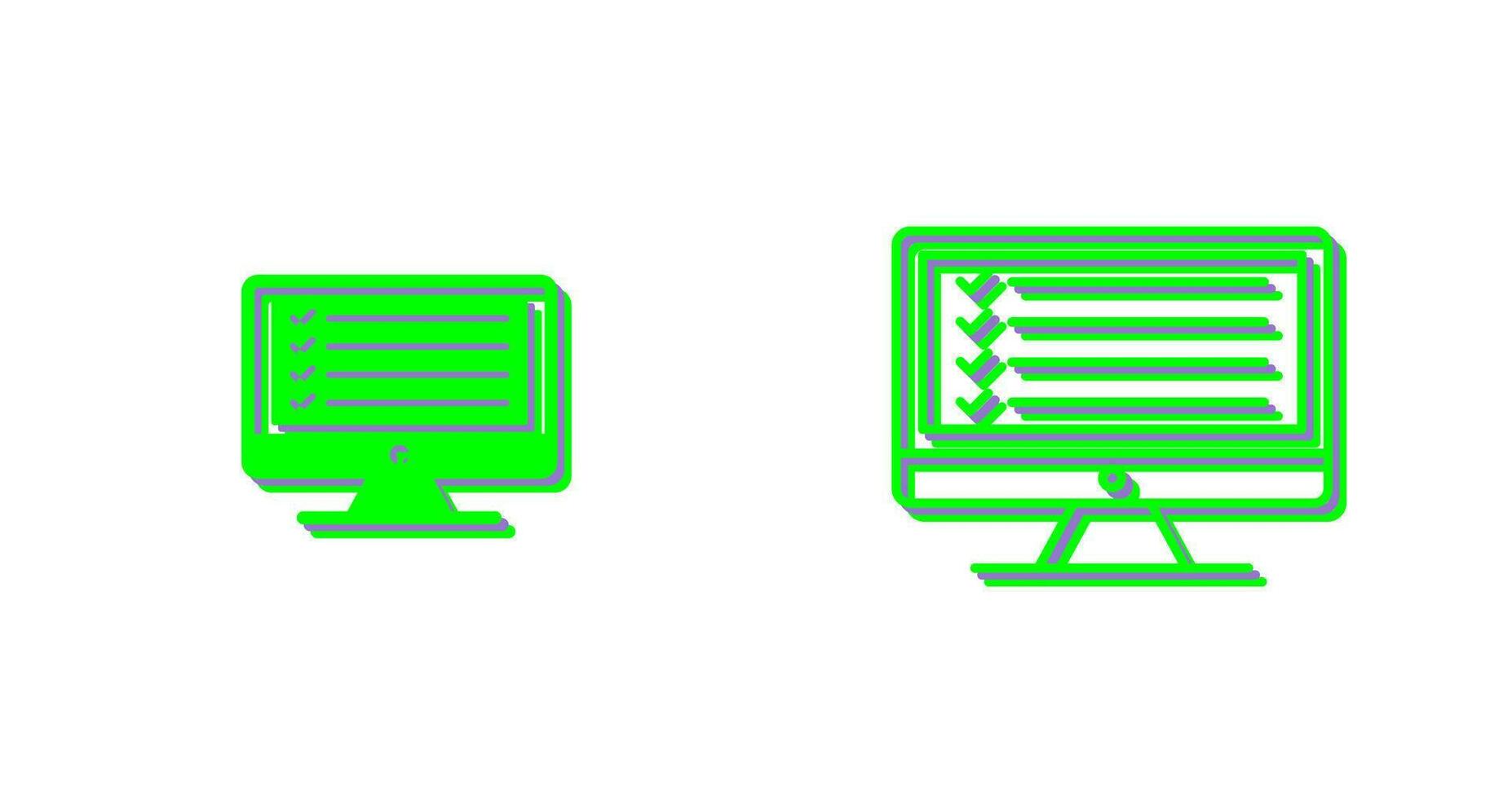 Online Checklist Vector Icon