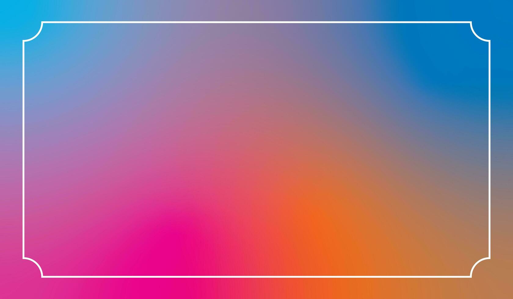 Bright colorful abstract blurry background with white frame photo