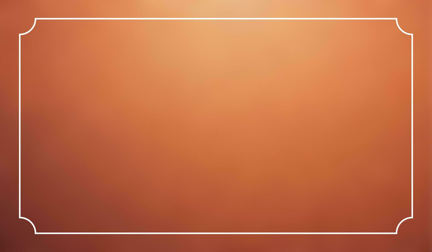 Bright orange abstract blurry background with white frame photo