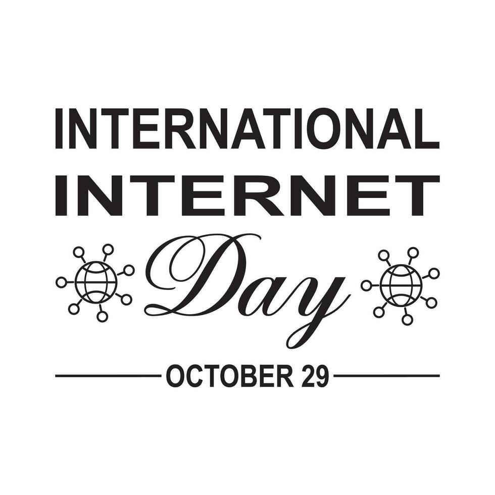 International Internet Day. International Internet day Vector illustration concept background. Internet day creative concept.