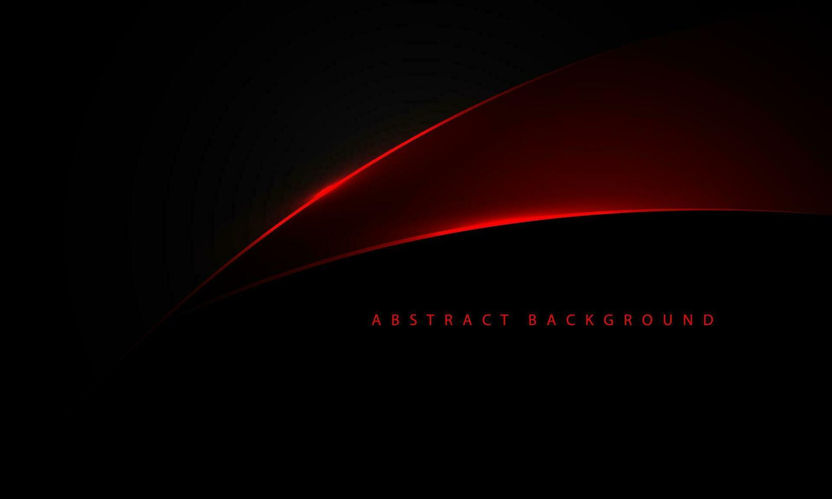 Abstract red curve on grey metallic with black blank space design modern luxury futuristic creative background vector