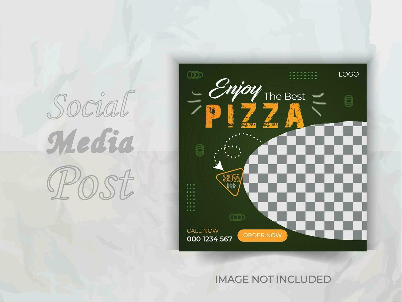 Social Media Poster template, vector