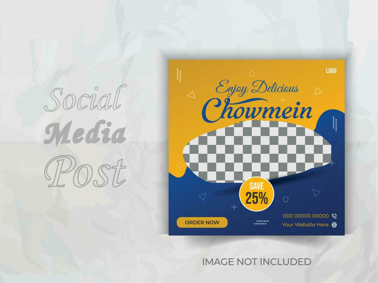 Social Media Post design template vector