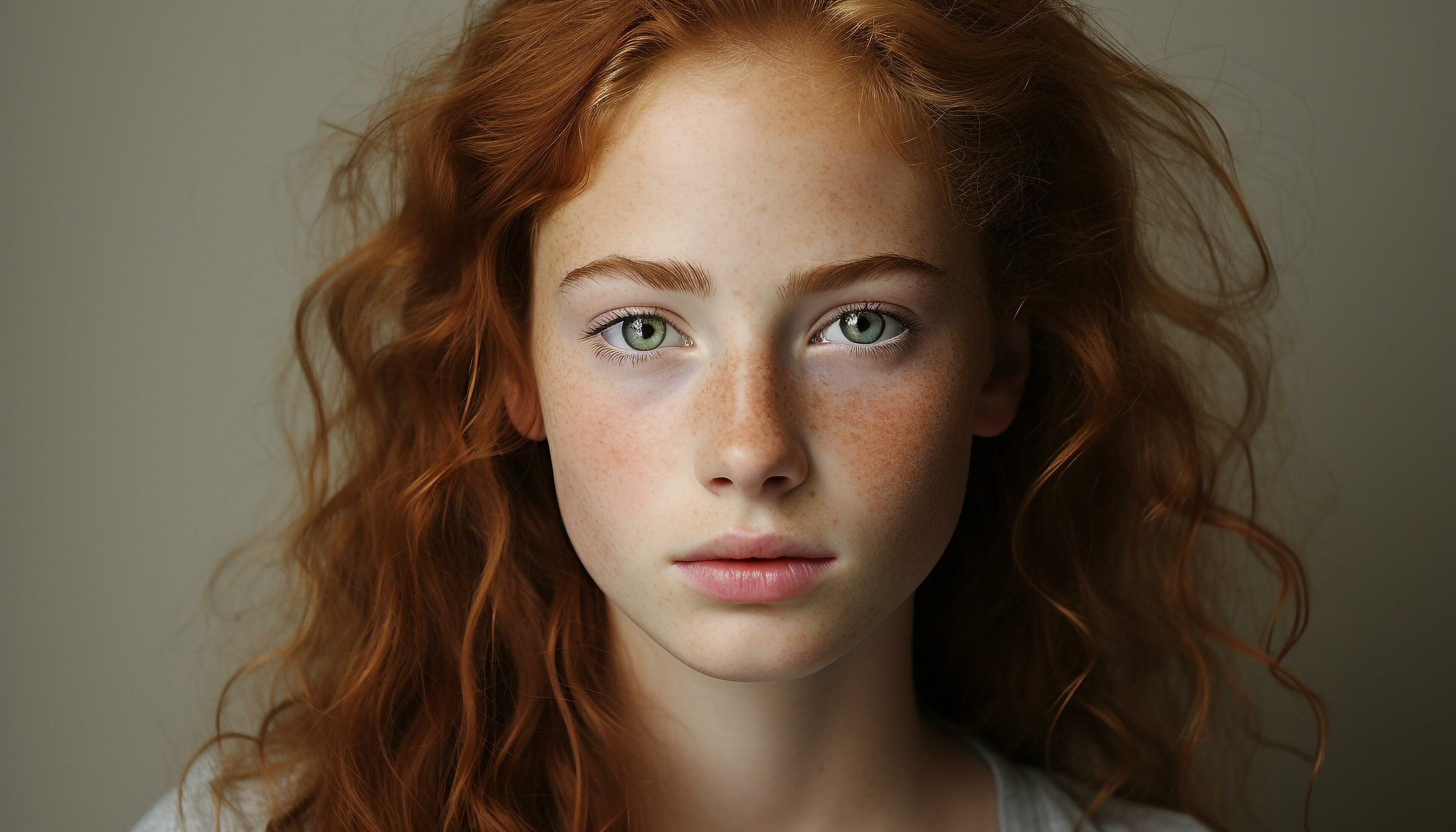 Retrato De Una Niña Pequeña Hermosa Y Confidente Con La Cámara