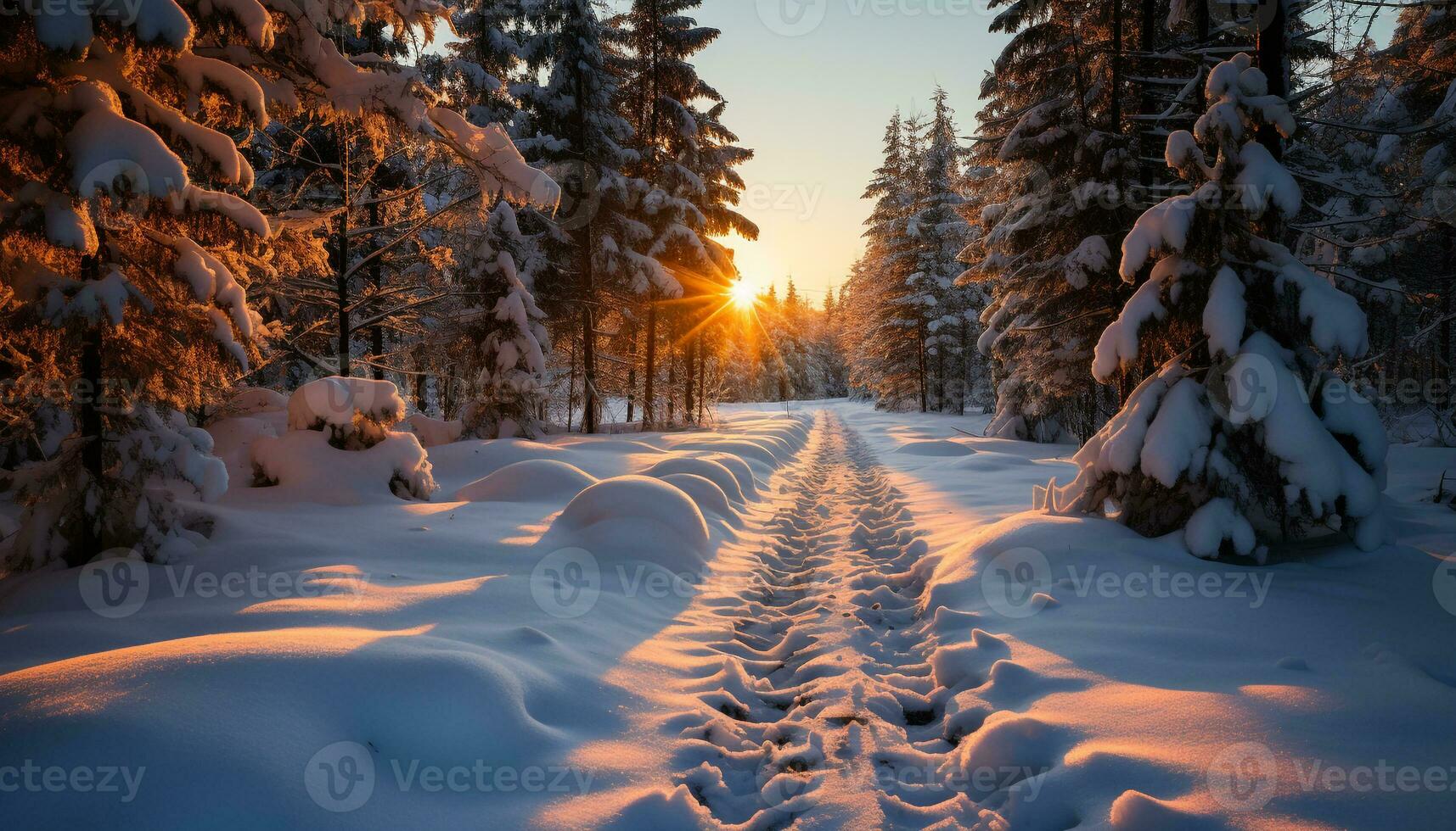 winter, schnee, covered, Stock image