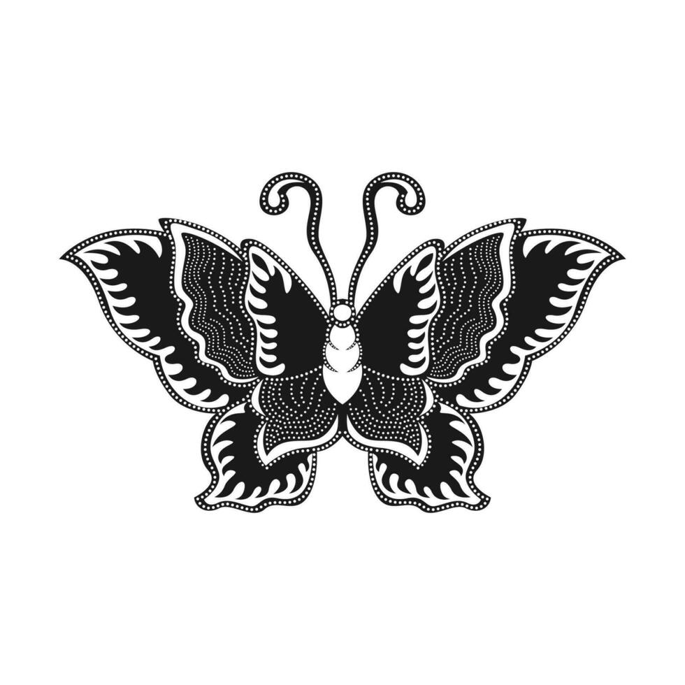 Javanese butterfly icon vector image illustration