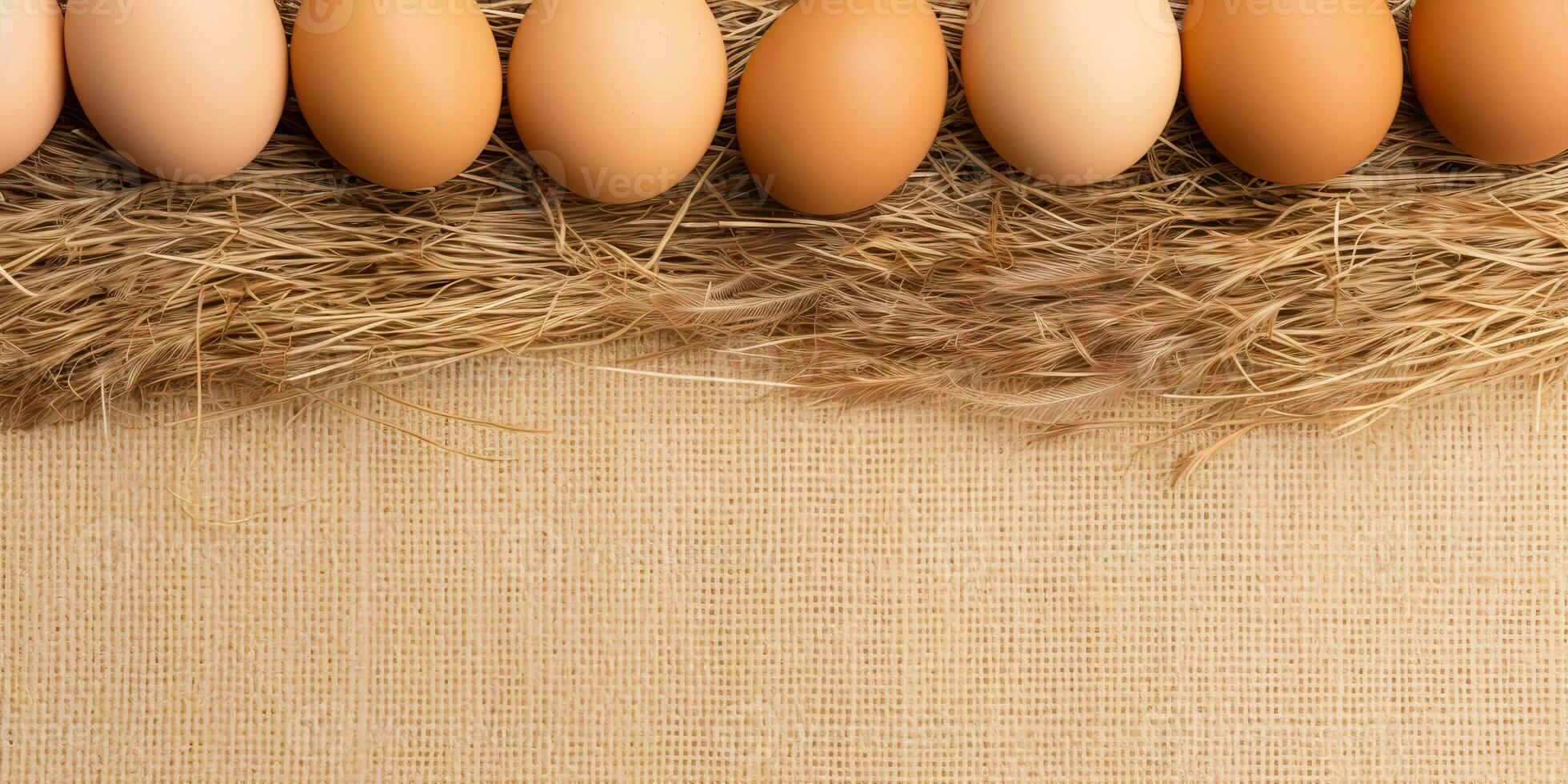 AI Generated. AI Generative. Eco organic chicken hen eggs template background mock up. Graphic Art photo