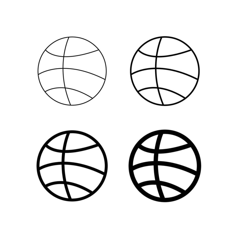 baloncesto icono vector para web y móvil aplicación baloncesto pelota firmar y símbolo