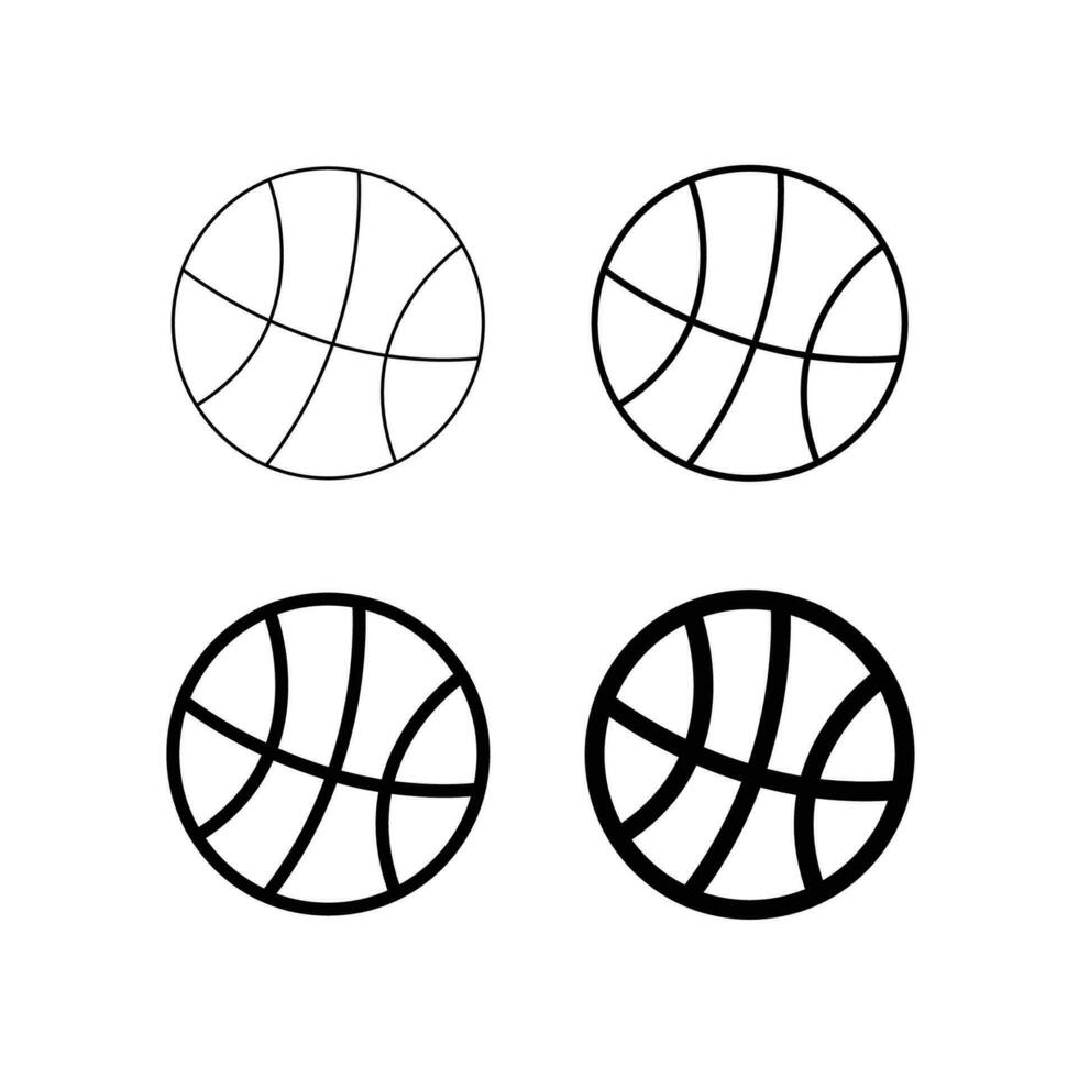 baloncesto icono vector para web y móvil aplicación baloncesto pelota firmar y símbolo