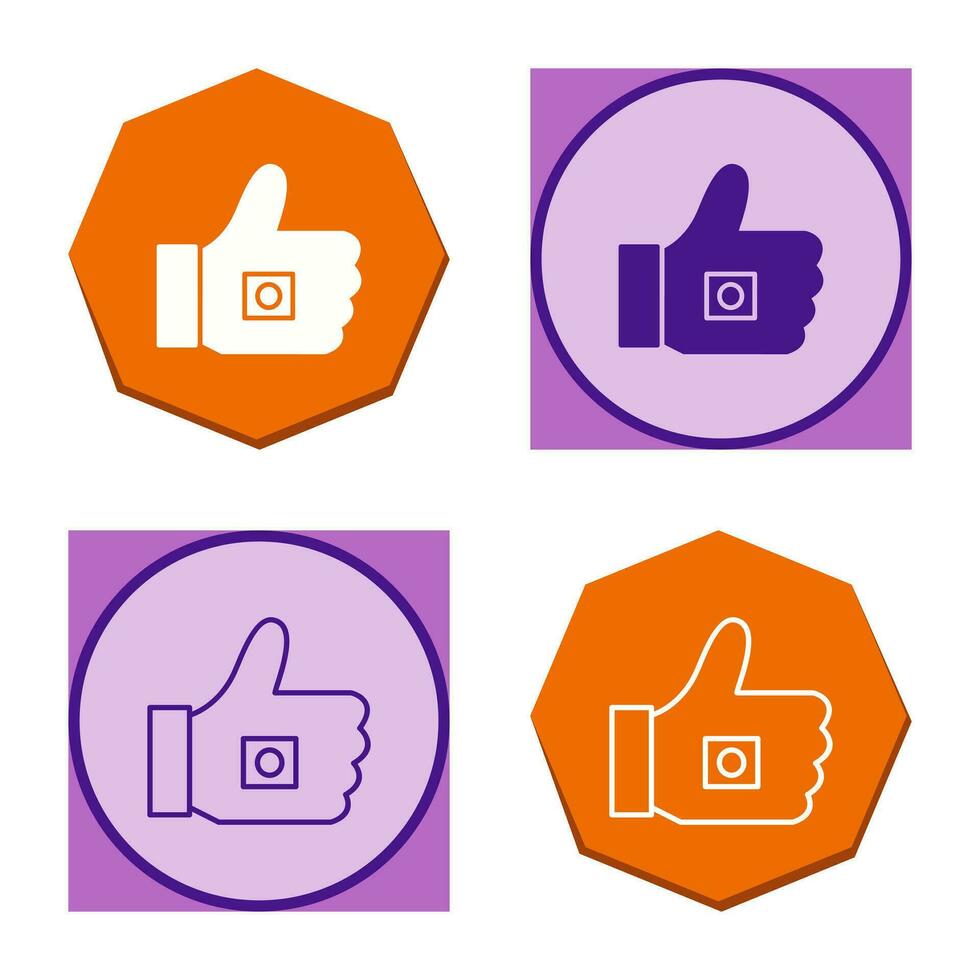 Unique Like Marketing Vector Icon