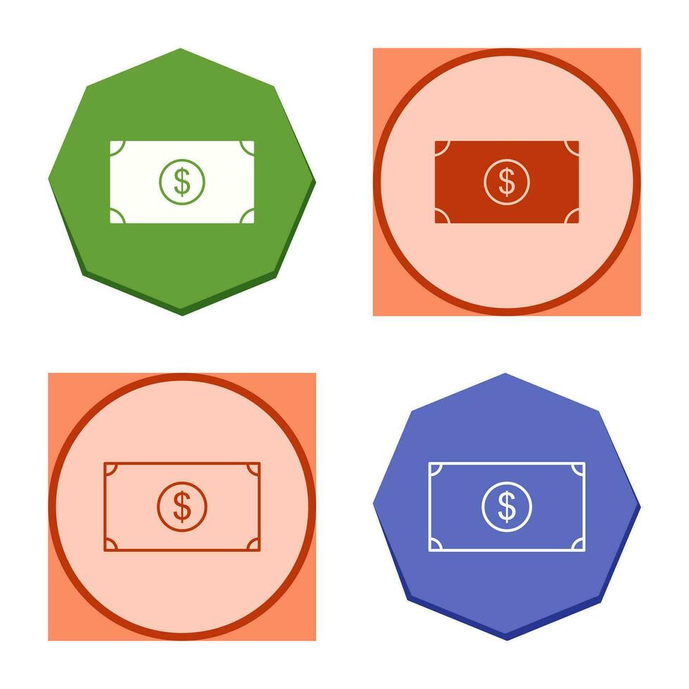 icono de vector de dólar único