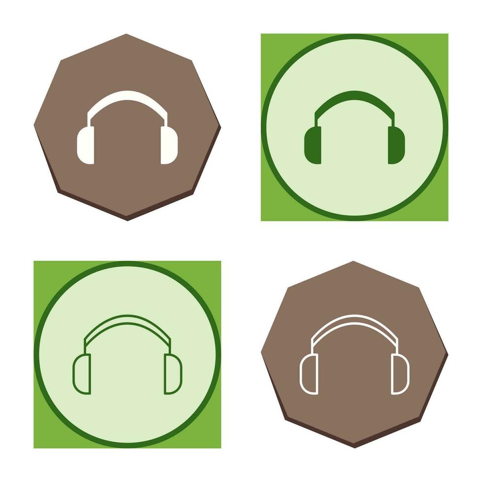 icono de vector de auriculares