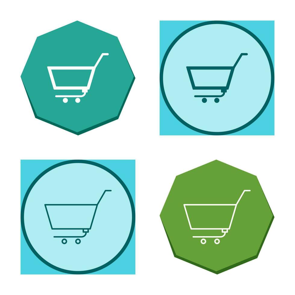 Unique Empty Cart Vector Icon