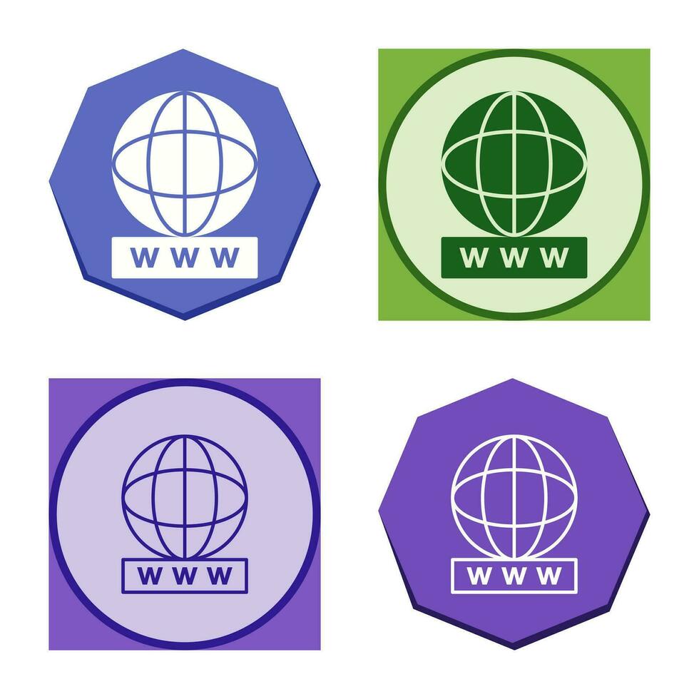 Unique World Wide Web Vector Icon
