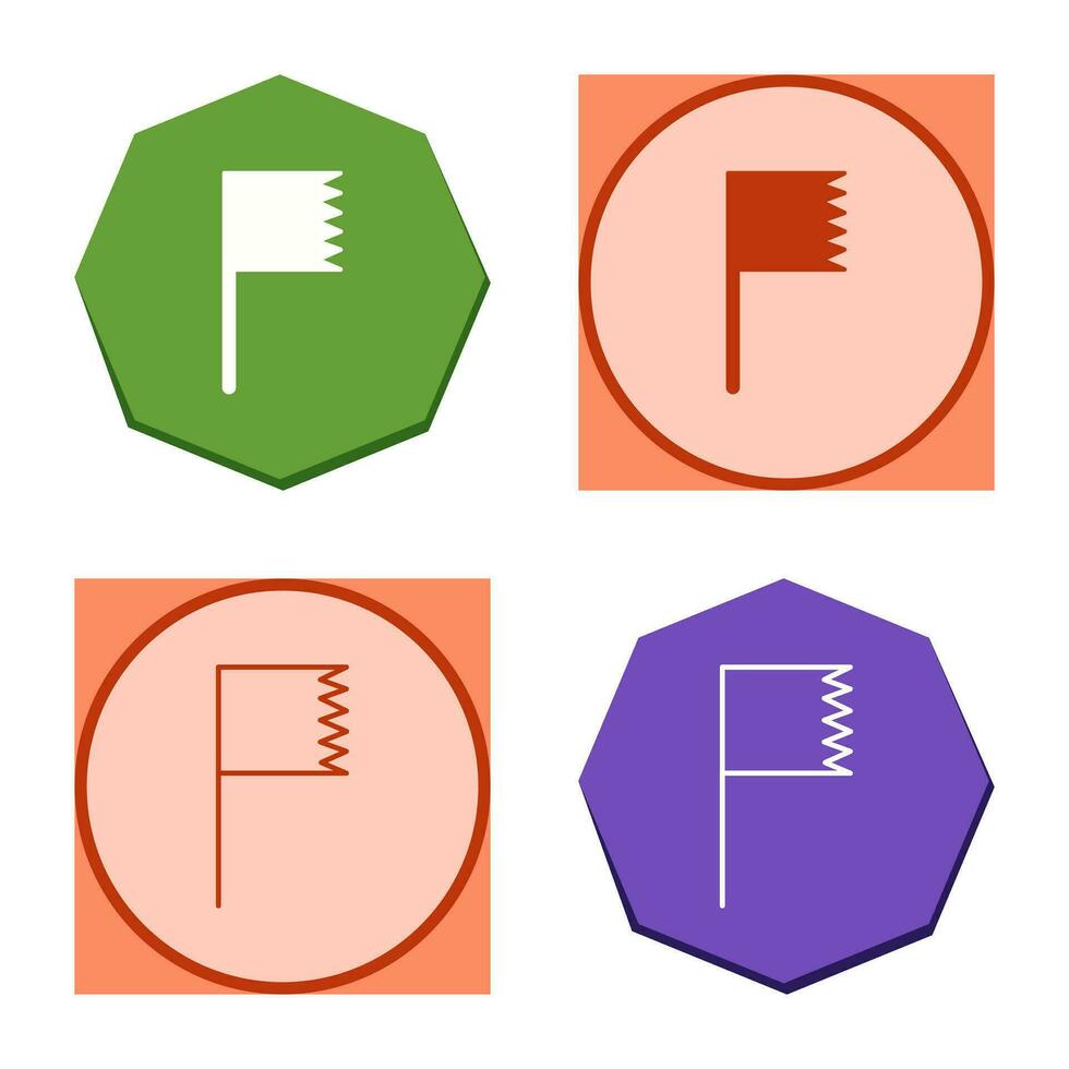 Unique Flag Vector Icon