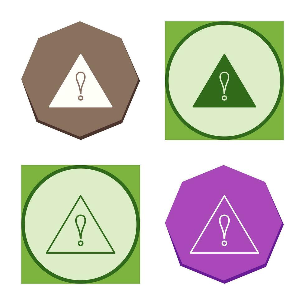 Unique Alert Vector Icon