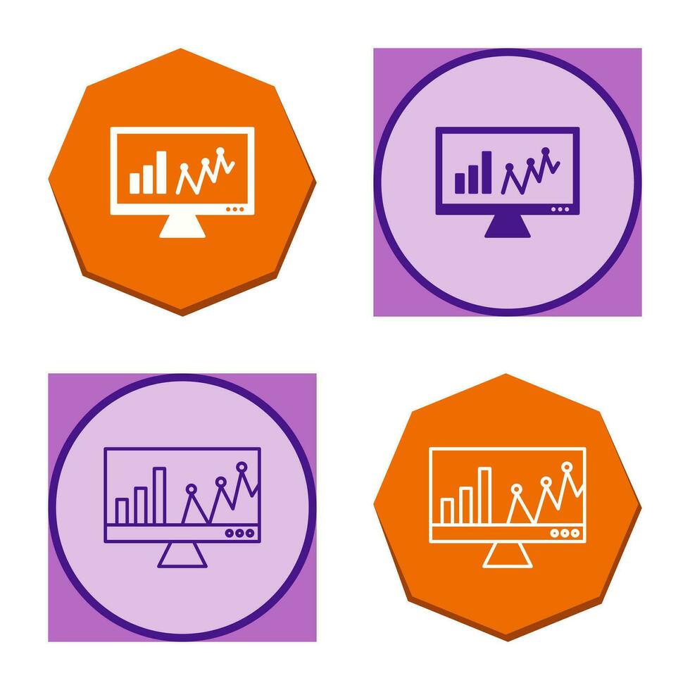 Online Stats Vector Icon