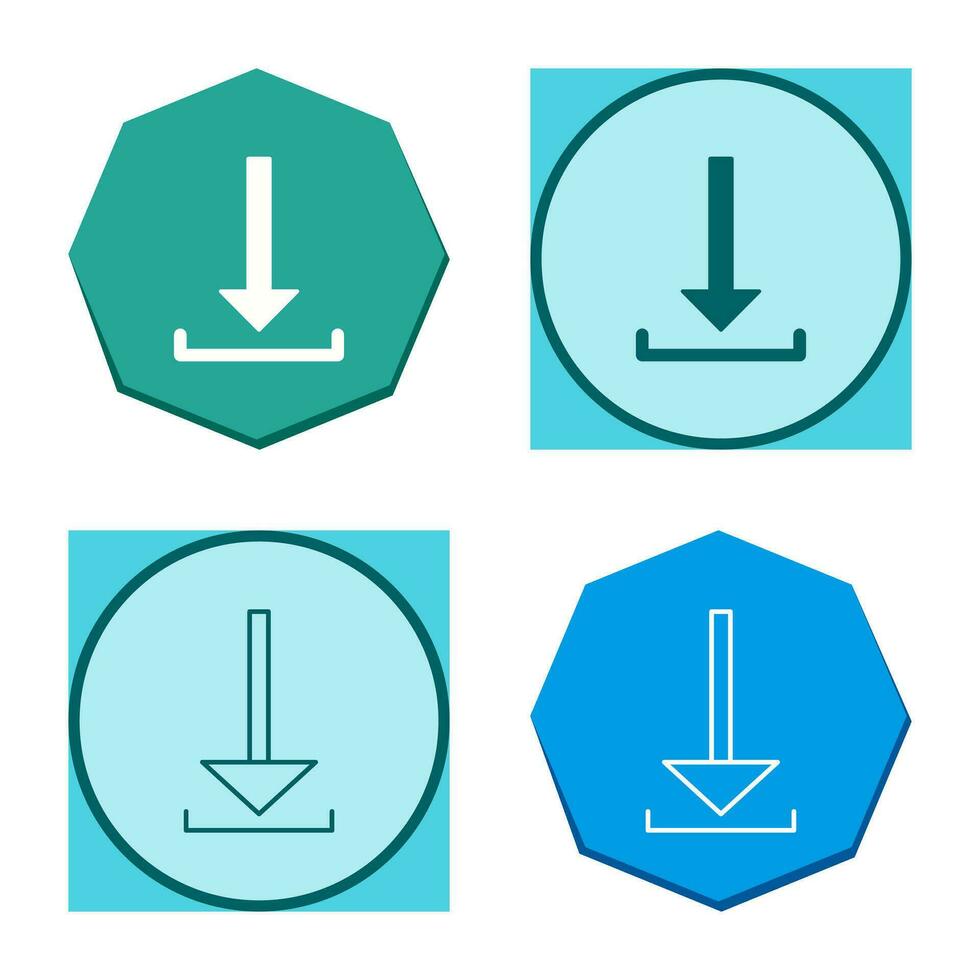 Unique Download Vector Icon