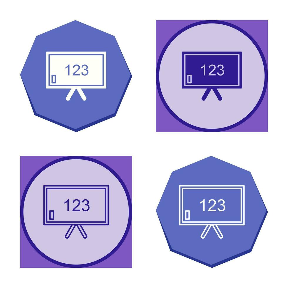 Unique Classroom Board Vector Icon