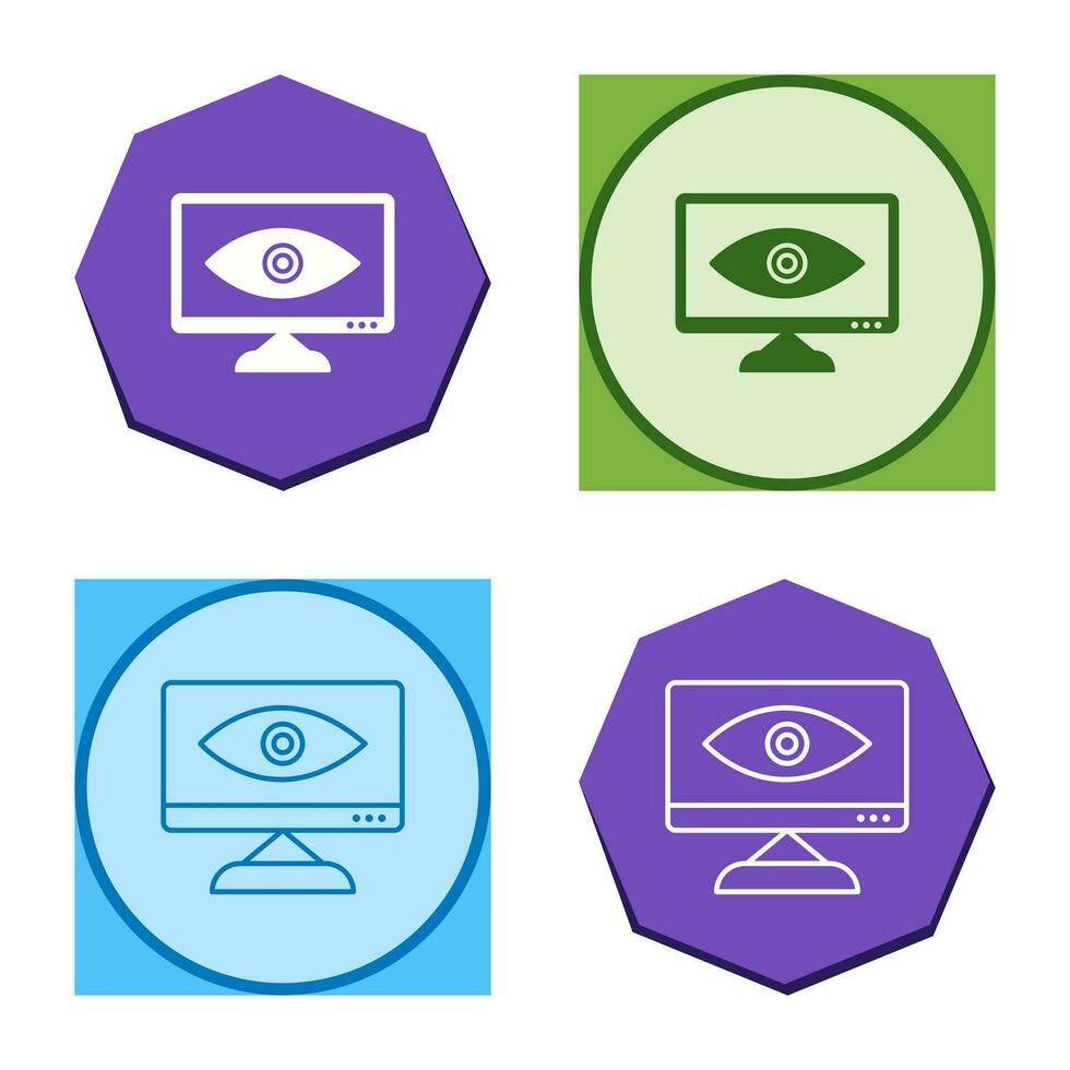 icono de vector de visibilidad web único