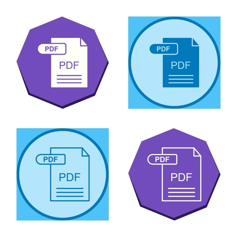 icono de vector de pdf