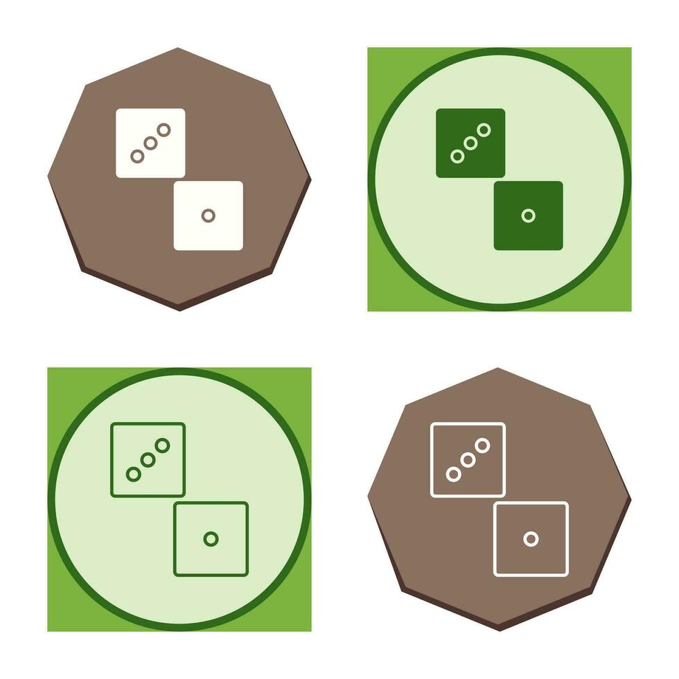 Unique Dice Vector Icon
