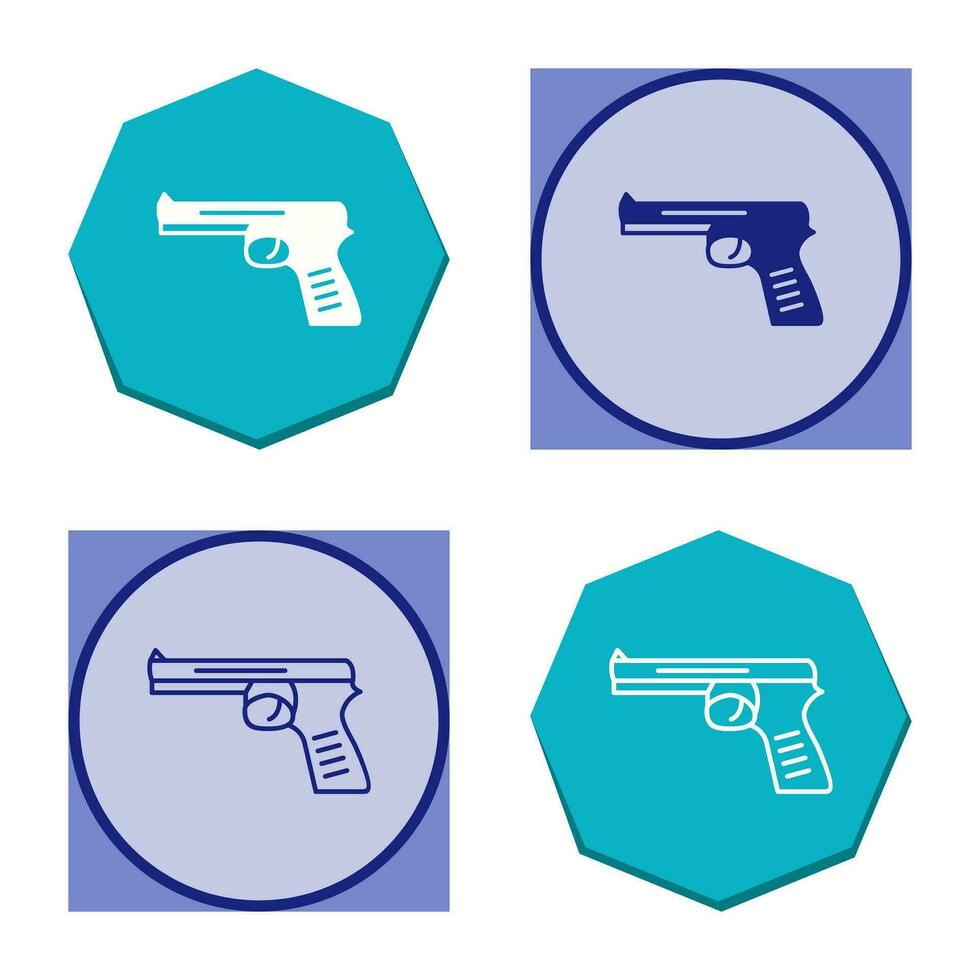 icono de vector de pistola única