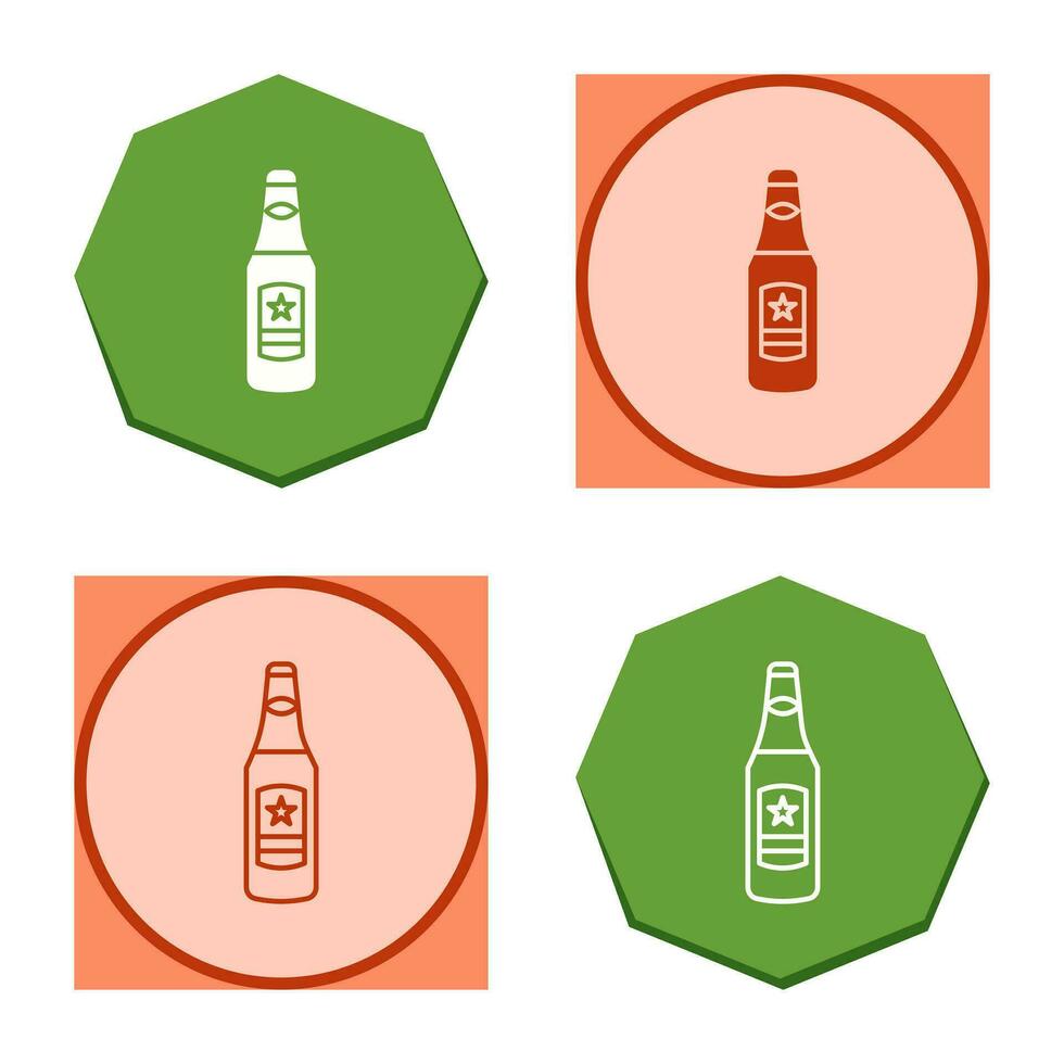 icono de vector de botella de cerveza