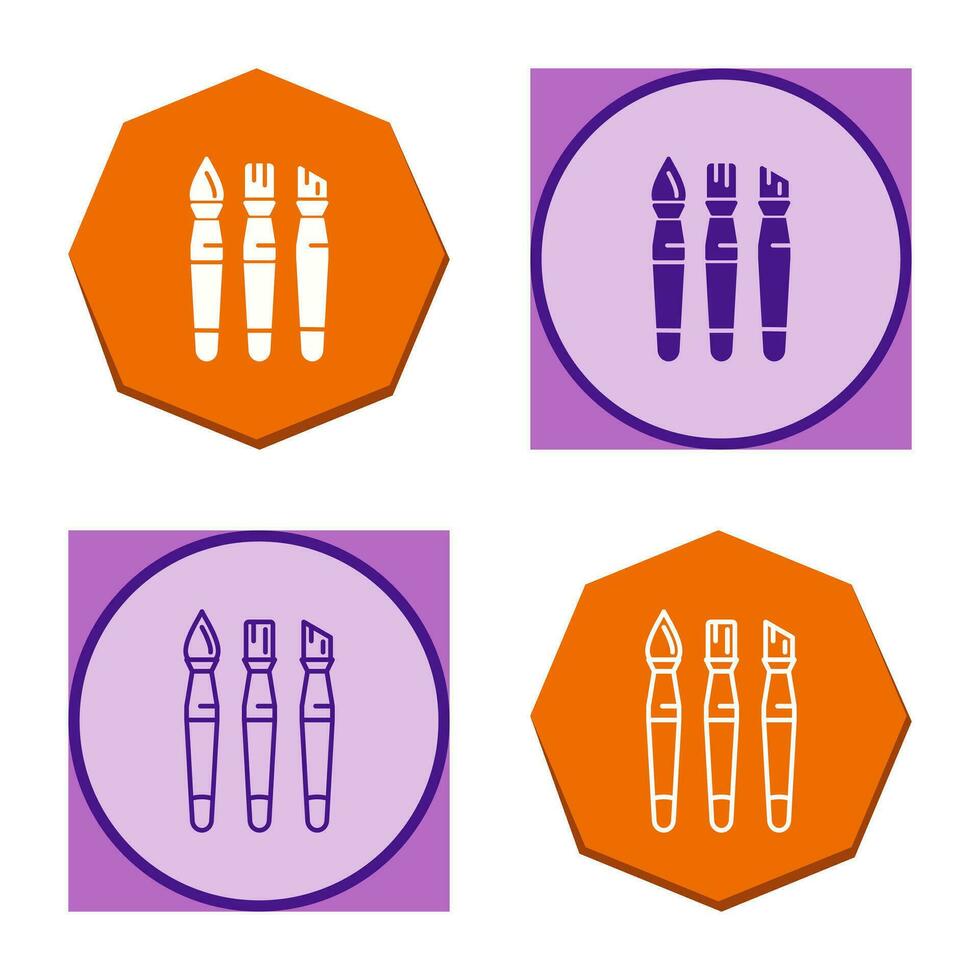 Brushes Vector Icon