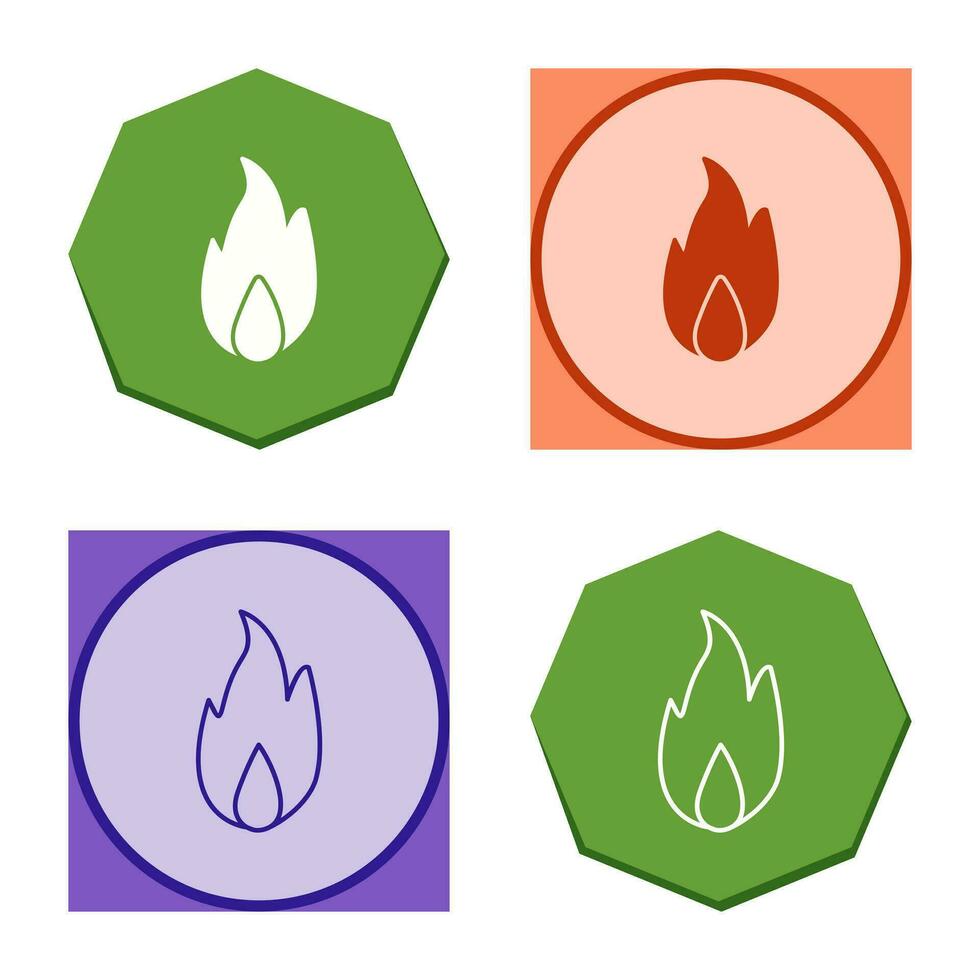 Unique Fire Vector Icon