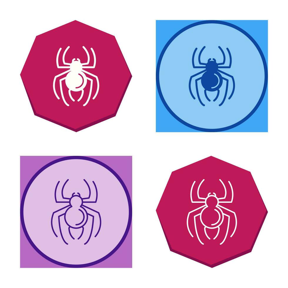 icono de vector de araña