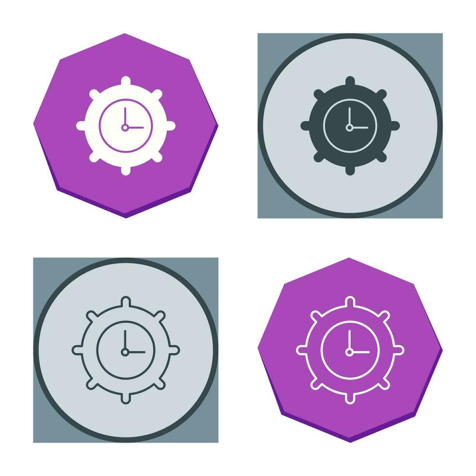 Time Settings Vector Icon