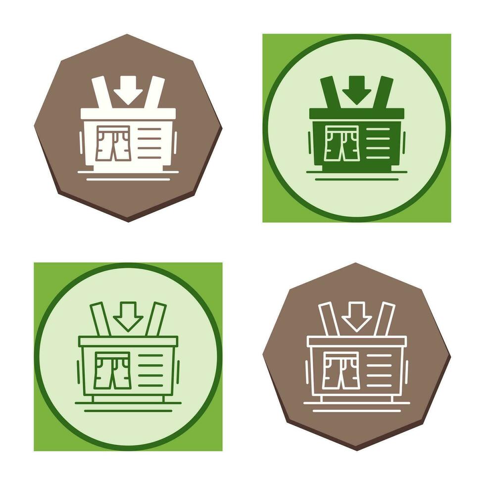 Shopping Basket Vector Icon