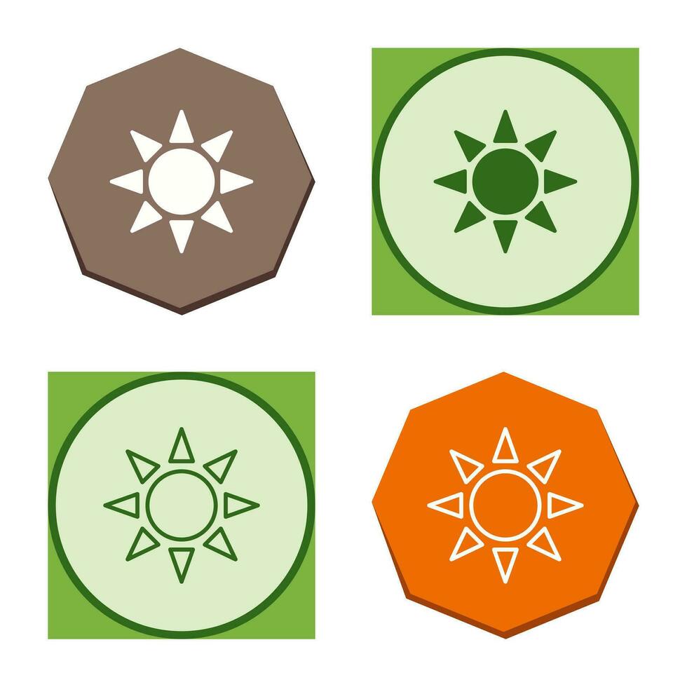 UV Radiation Vector Icon