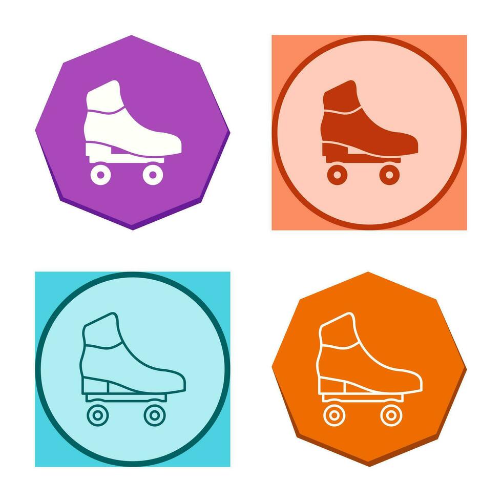 patines, vector, icono vector