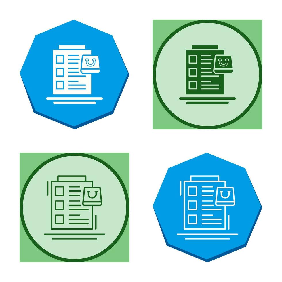 Wish List Vector Icon