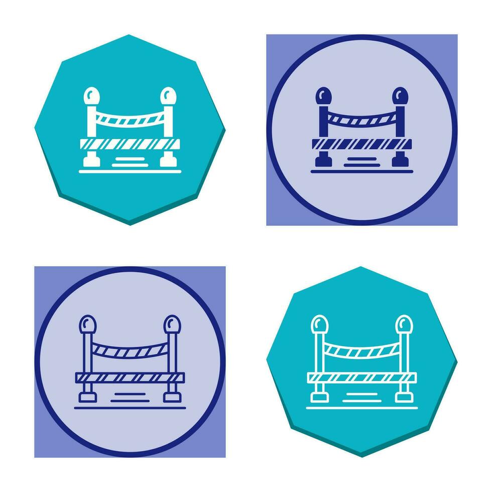 Do Not Cross Line Vector Icon