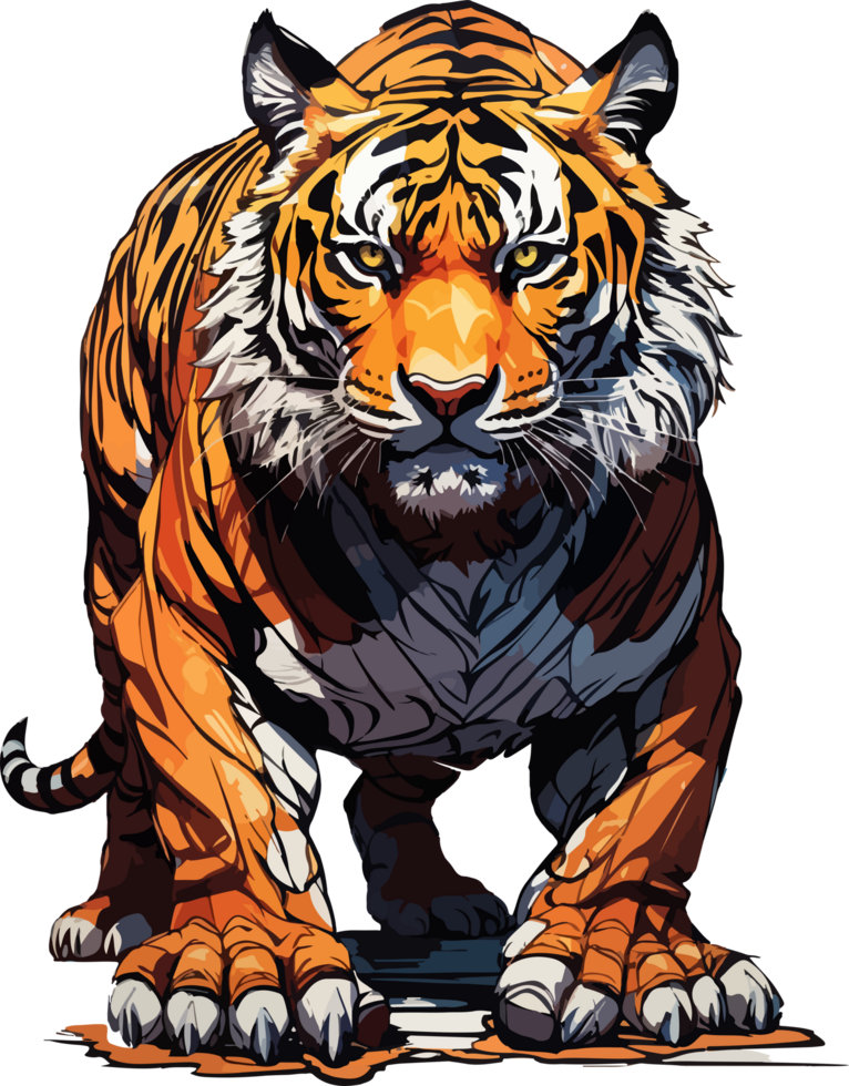 tigre logo portafortuna clip arte ai generativo png