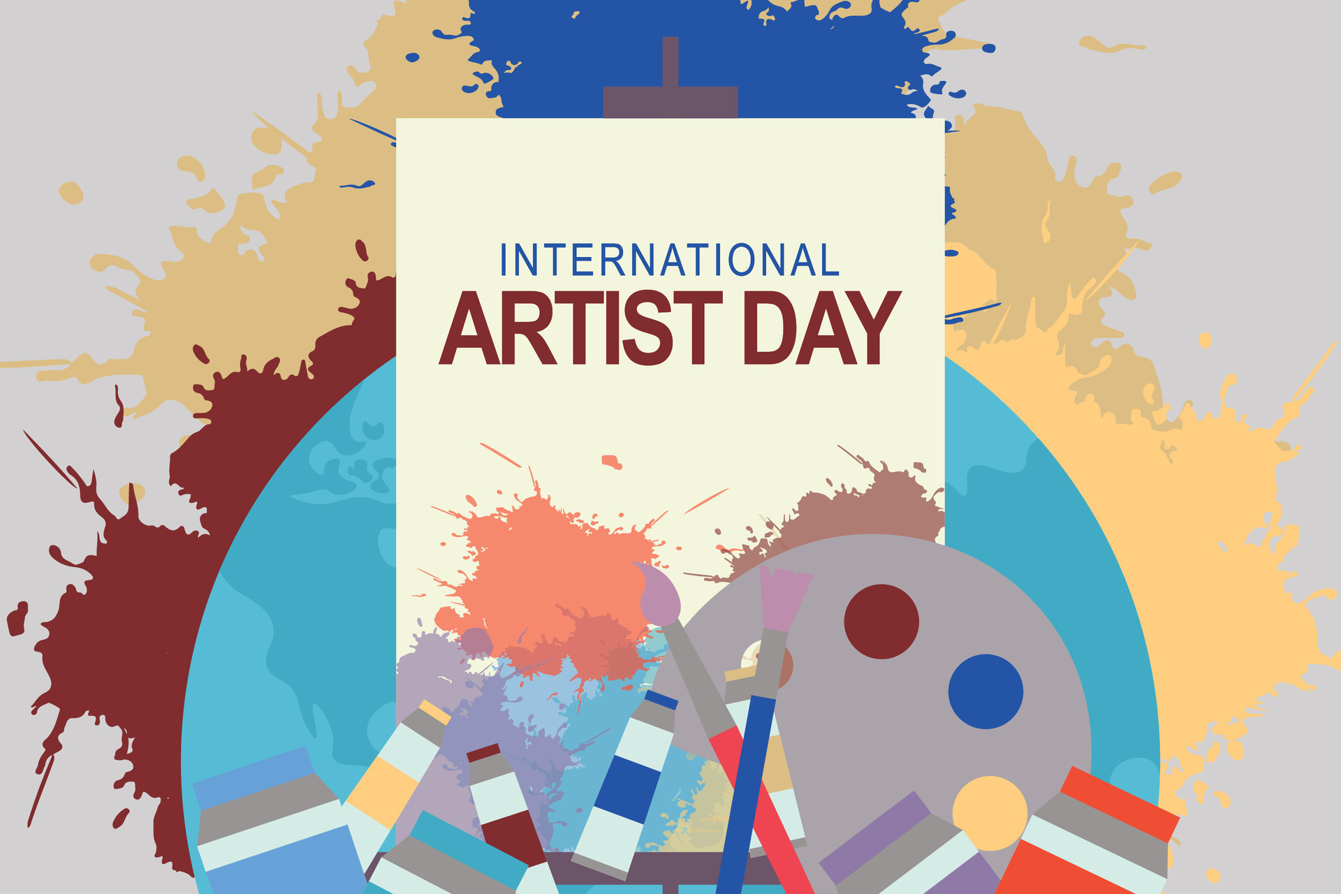 International Artist Day Background 29495723 Vector Art At Vecteezy International Artist Day Background 29495723 Vector Art At Vecteezy